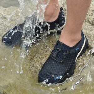 <span class=keywords><strong>Chaussures</strong></span> de randonnée et de pêche pour hommes, légères, avec empeigne en maille souple, pour le printemps, l'été et l'automne - Product Image 5