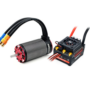 Vượt Qua Sở Thích Tên Tốc-RC V2 Siêu Âm 4282 Động Cơ Không Chổi Than Với 160A Escw/Đôi Xt60 Cắm <span class=keywords><strong>Combo</strong></span> Set Cho 1/18 Bánh Xích Xe Ô Tô - Product Image 6