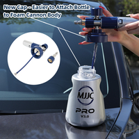 Pistolet de nettoyage à mousse pour voiture, lance à mousse en acier inoxydable MJJC Foam Cannon PRO V3.0 pour nettoyeurs haute pression Kew Alto Old Stihl