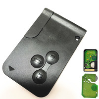 Clé Télécommande Demi Smart à 3 Boutons PCF7947 433 MHz pour Renault Megane 2 3 Scenic Logan Clio 2003-2008