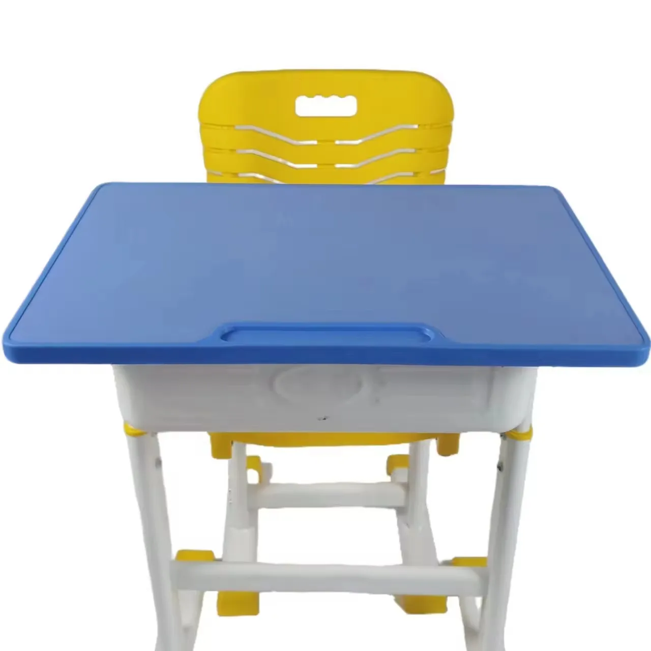أثاث مدرسي، طاولة مدرسية بمقعد فردي وكرسي، طاولة مدرسية للطلاب، طاولة مدرسية بلاستيكية مع ارتفاع قابل للتعديل وكرسي