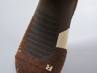 Lot de 5 chaussettes de sport personnalisées avec logo, coussinées, colorées, antidérapantes, pour hommes, pour la gym, le skateboard