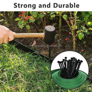 Bande <span class=keywords><strong>de</strong></span> délimitation en PE pour pelouse, jardin, parterre <span class=keywords><strong>de</strong></span> fleurs, bordure <span class=keywords><strong>de</strong></span> <span class=keywords><strong>gravier</strong></span>, clôture décorative - Product Image 5