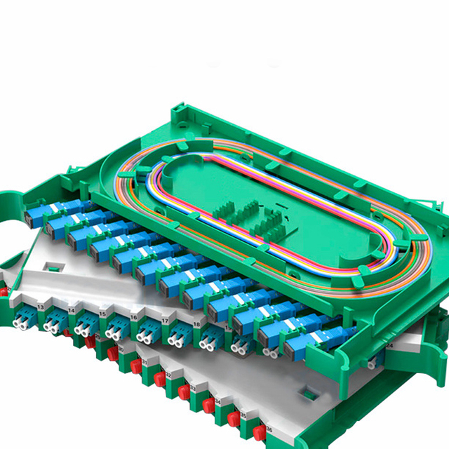 High Quality Best Price FTTH 48 Port Sliding Type LC FC SC Type 48 Core Rack Optic Equipment Optical ODF Fiber Patch Panel