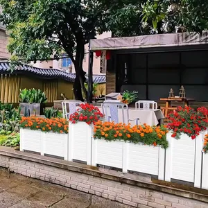 Moderne Outdoor-Pvc-Blumentopf-Kiste Outdoor-Topf für Gemüse