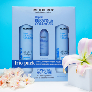 Vente en gros du <span class=keywords><strong>meilleur</strong></span> kit de soins capillaires Traitement capillaire au collagène sans sulfate Huile d'argan Maroc Kératine Shampooing et après-shampooing bio - Product Image 2