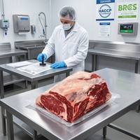 Rollo de Ribeye de Res Congelado Halal de Grado A al por Mayor |   Filete de Res Sin Hueso, Alimentado con Pasto, para Restaurantes de Carnes