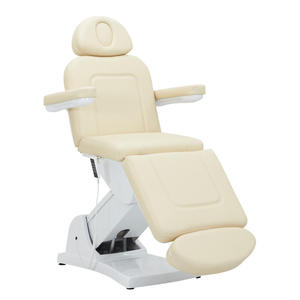 Beige High Load Bearing 4 Motor Electric Split Leg Beauty Massage Bed Spa Bed Beauty Salon Special Facial Bed Custom Color - Product Image 1