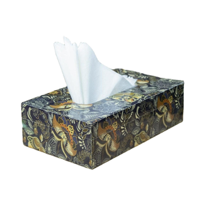 Boîte à mouchoirs en bois émaillé de luxe faite à la main matériau en bois très décoratif pour la décoration de table de mariage d'hôtel à la maison - Product Image 1