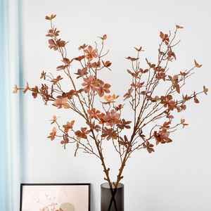 Branches artificielles de ficus, fleurs séchées en plastique, décoration de mariage et de maison, haute simulation, format cylindrique - Product Image 3