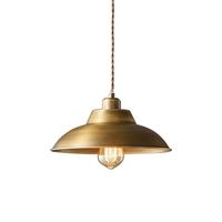 Suspension simple de style américain vintage à tête unique, petite suspension unique à long cordon, taille moyenne, barre en cuivre, salle à manger, bar, suspension