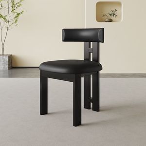 Silla de Comedor de Madera Estilo Francés Vintage, Diseño Retro Pastoral con Patrón Desgastado, Lujo Ligero para <span class=keywords><strong>Sala</strong></span> de Estar L058 - Product Image 4