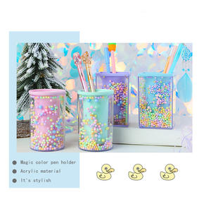 Carino porta penne a bolle multiuso Organizer da tavolo cancelleria torna a scuola regalo Kawaii forniture per ufficio con palla a bolle - Product Image 3