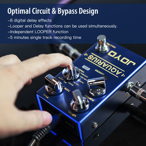 Pedal de Delay para Guitarra JOYO R-07, 8 Efectos de Delay Digitales, 5 Minutos de Looper, Pedal Multimodo con Funciones de PLAY/<span class=keywords><strong>DUB</strong></span>/STOP/DELETE - Product Image 4