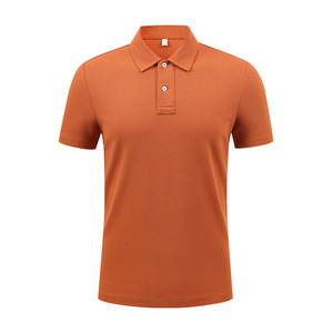 Polo à manches courtes pour homme en coton tissé, anti-humidité, imperméable, vêtements de loisirs - Product Image 5