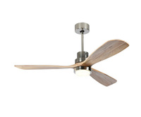 42 52 60 Pouces Moderne DC Ac Moteur Télécommande Lame Led Éclairage Bois Solide Ventilateur de Plafond avec Télécommande
