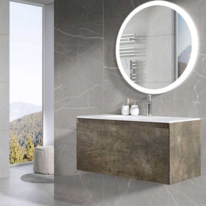 Diseño especial de lujo Un cajón 30 pulgadas <span class=keywords><strong>80</strong></span> <span class=keywords><strong>cm</strong></span> Gabinete de <span class=keywords><strong>baño</strong></span> flotante Vanidad con fregadero - Product Image 3