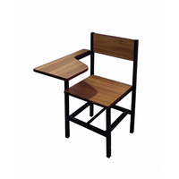 Vente en gros de haute qualité pour salle de classe College University Mobilier scolaire Chaise d'étudiant avec tablette écritoire