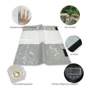 LIYUAN Lona Impermeable Transparente Personalizada <span class=keywords><strong>para</strong></span> Exteriores, Cubierta <span class=keywords><strong>para</strong></span> Pérgola, Toldo <span class=keywords><strong>para</strong></span> Balcón y <span class=keywords><strong>Ventanas</strong></span> - Product Image 3