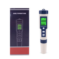 Nicetymètre EZ-9909 5 en 1 TDS/EC/PH/salinité/température, testeur numérique de qualité de l'eau pour piscines, eau potable,