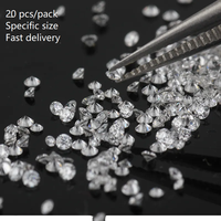 Lot de 40 diamants CVD purs de laboratoire, taille excellente, couleur brillante D, tailles 1,0 mm-2,0 mm, pour la fabrication de bijoux, Avira Jewels