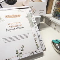 Agenda spirale à couverture rigide, organisateur de mariage floral, carnet avec intercalaires, journal pour future mariée, cadeau de fiançailles et de mariage