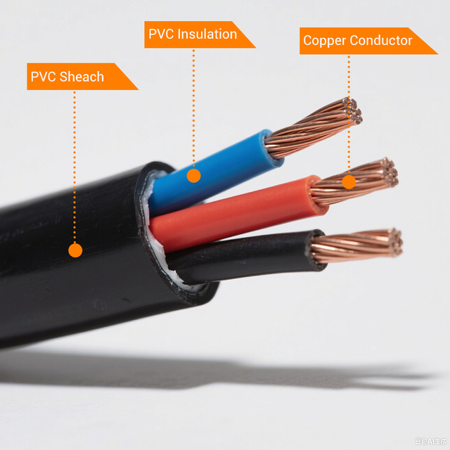 Flame Retardant PVC Sheathed Flexible Cable with 3 Core 2.5mm²  CCC for Industrial Automation Building Wiring