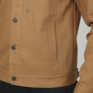 Chaqueta de Trabajo Vintage de Lona Resistente 100% Algodón con Logotipo Personalizado, Resistente a la Abrasión, con Múltiples Bolsillos y Botones Metálicos, Ropa de Trabajo OEM - Product Image 6