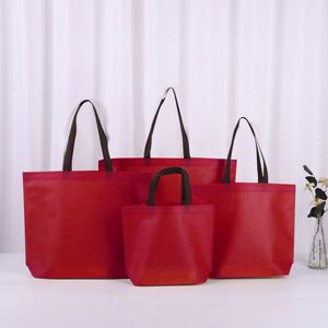 Promotional Supermarket <b>Tote</b> Bags Reusable Non-Woven Fabric Cotton Custom Printed Logo Paper <b>Plastic</b> Recyclable Shopping Bag - Product Image 4