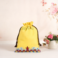 Sac en toile réutilisable avec logo personnalisé, sac en coton naturel multi-usages pour l'emballage du thé, du café, du riz et des céréales