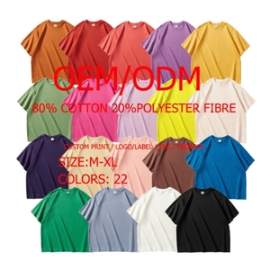 Goldtex người đàn ông của Boxy t Áo sơ mi cắt và quá khổ làm bằng <span class=keywords><strong>polyester</strong></span>/cotton dệt kim vải - Product Image 1