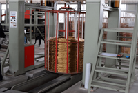 Línea de fundición de varilla de cobre sin oxígeno hacia arriba para producción de alambre de cobre Máquina de fundición hacia arriba