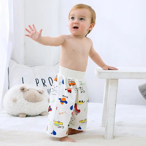Jupe imperméable pour bébés Jupe <span class=keywords><strong>de</strong></span> <span class=keywords><strong>couche</strong></span>-culotte rembourrée réutilisable <span class=keywords><strong>lavable</strong></span> en tissu <span class=keywords><strong>de</strong></span> coton <span class=keywords><strong>de</strong></span> <span class=keywords><strong>nuit</strong></span> - Product Image 5