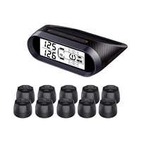 Afficheur solaire sans fil avec port de charge Type-C 12V, capteur TPMS numérique universel pour bus et camions