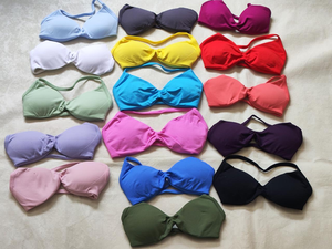 Áo thể thao nữ chất lượng cao, liền mạch, chống sốc mạnh, in logo tùy chỉnh, kiểu halter, không lưng, có đệm, lớp lót spandex - Product Image 2