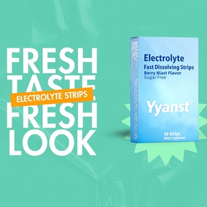 High Quality Private <b>Label</b> Sugar-Free Electrolyte Oral Strip Membrane Focused on <b>Post</b>-Exercise Electrolyte Replenishment - Product Image 1