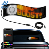 LEDIUP Bluetooth App-gesteuertes Flexibles USB 5V LED-Matrix-Panel für Benutzerdefinierte Texte, Muster und Animationen als Werbemittel für Autos