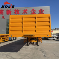 Elegante naranja profesional mejor tecnología de producción nuevo remolque completo de transporte de cama plana pesada con placa deflectora