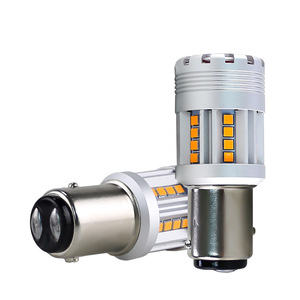 Brieyes Nouveau Design F2 Super Canbus Ampoule LED Sans Erreur pour Feux de Virage 1156 Bau15s P21w Py21w W21s Ambre Puces CSP 24W - Product Image 6