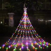 Fabrik Großhandel LED Stern Lichter Meteor Wasserfall Fee Vorhang Lichter Outdoor Garten Urlaub Weihnachts baum Dekoration Lichter