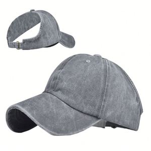 Personalized Sunproof Ponytail Half <b>Top</b> Baseball Hat Custom logo Women's Sports Hat Summer Solid Color Baseball Hat - Product Image 1