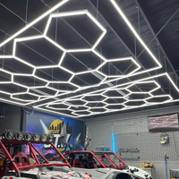 Arlott - Éclairage de travail hexagonal à LED - Système d'éclairage intelligent pour garage - Facile à installer dans l'atelier ou l'entrepôt