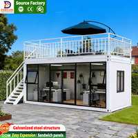 Conteneur Extensible de Luxe 20FT, Maison Modulaire Préfabriquée, Mini-Maison Pliable 40FT, Bar à Snacks Fonctionnel avec Structure en Acier, Appartement pour Centre Commercial