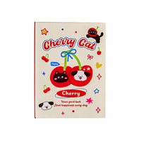 Mini-carnet A7 Cherry Animal avec couverture en PP, impression UV, format de poche, adorable carnet de poche pour les notes en déplacement