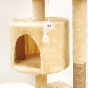 <b>Cat</b> <b>Tree</b> House Climbing Frame <b>Cute</b> Large <b>Cat</b> <b>Trees</b> and Scratcher Sisal Wood Pet <b>Cat</b> <b>Tree</b> Tower - Product Image 5