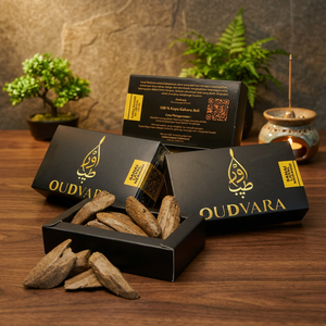 Oudvara Layal Merauqi Super Grade Gaharu 100g - Virutas de Agarwood Premium para Bakhoor, Aroma Rico y Auténtico, Elegante - Product Image 1