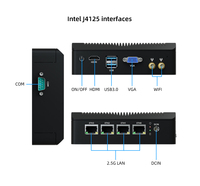 Mini PC Industrial sin Ventilador con CPU N5095, 4 Puertos COM, 2 Puertos LAN, 16+512 GB, con Windows 10/11