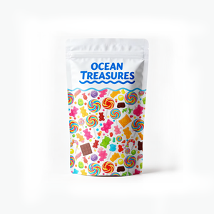 Custom Printed 3.5 Freeze Dreid Fruit Candy 4x5 <strong>Edible</strong> Gummies Foil Smell Proof Stand up Pouch Plastic Packaging Mylar Bags - Product Image 1
