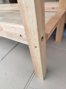 Banc de travail multifonction en bois de caoutchouc avec étau - Product Image 6