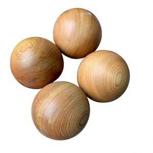 FAIZA CRAFT Bolas de Madera Ecológicas Pulimentadas Hechas a Mano de Alta Calidad al por Mayor para Manualidades DIY con Color y Logotipo Personalizables - Product Image 1